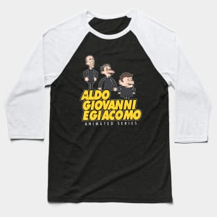 The Aldo, Giovanni e Giacomo Animated Series Baseball T-Shirt